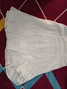 White Ruffle Mini Dress