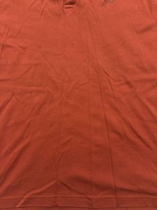 Dark Orange Plain Tshirt For Men