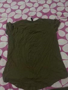 Olive Green Crown Tee