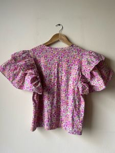 Zara puff-sleeved Top