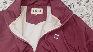 Dusty Rose Zip-Up Jacket