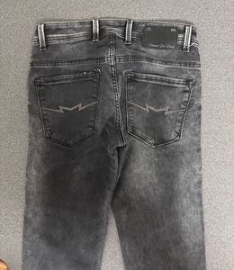Mufti Ripped Mid Wash Jeans