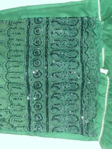 Green Embellished Kurti