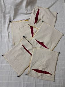 Bedsheet, 2 Bolster Covers, 5 Cushion Covers