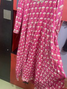 Pink Printed Kurta