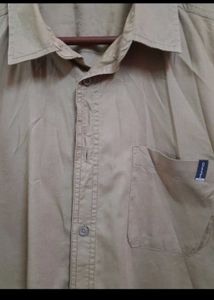 Mocha Color Half sleeves Shirt (Men)