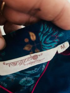 Rajasthani Print A Line Long Kurta