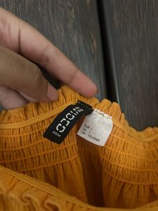 Yellow Off-Shoulder Top