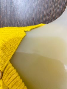 Yellow Cropped Cardigan