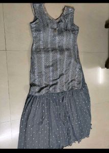 heavy embroidered sharara set