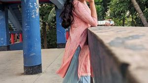 Pink Printed Kurti For Women 💖