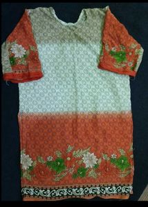 Floral Print Kurta Pant 3pc