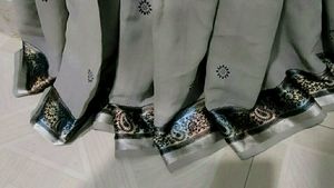 Ajrakh Print Saree