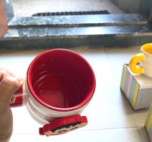 Shinchan Ceramic Mug - Red