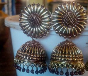 Combo Pack Of 2 (Gold Oxidised Jumki)