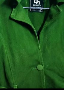 Green Long Blazer For Girls
