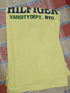 Tommy Hilfiger Yellow Half Sleeve Tshirt