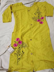 Designer Long Kurta With Embroidery Pattern From Big Bazaar