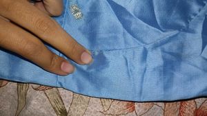 Sky Blue Saree Blouse