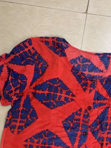 Red crop Shirt