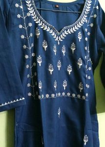 New/Unused Rayon Embroidery Kurta Set