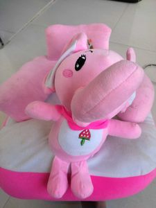 Pink Elephant Baby Support Seat