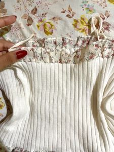 Pretty Floral Detail Top