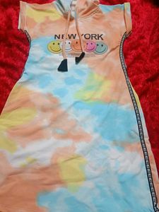 Smiley Face Hoodie Dress