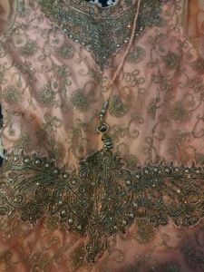 Elegant Peach Anarkali Dress