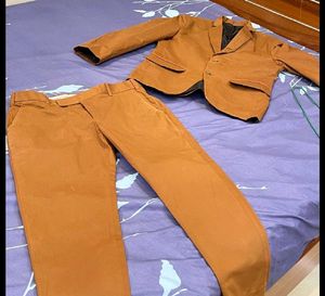 Brown Suit Set - Blazer &amp; Pants