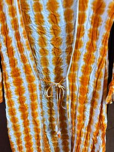 Orange/white Tie-Dye Shrug NOT KURTA