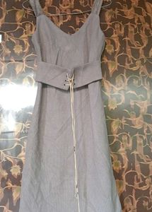 Elegant nude Midi Dress