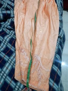 Beautiful Peach Color Ful Embrioded Pakistani Suit