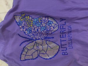 Cute Purple Butterfly Dress