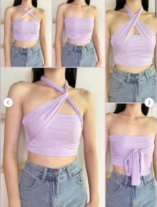 Lilac Halter Top