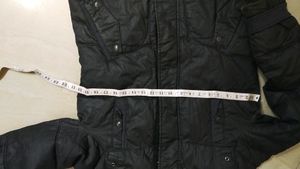 Long Leather Warm Jacket For Girls