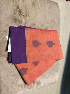 Orange & Purple Saree