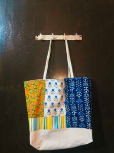 Colorful Patchwork Tote Bag