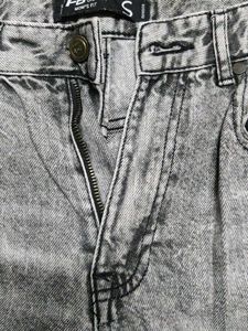 Trendy Distressed Gray Denim Jeans