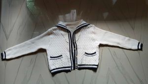 White and blue Cardigan