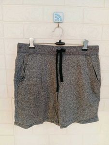 Gray Heathered Knit Shorts