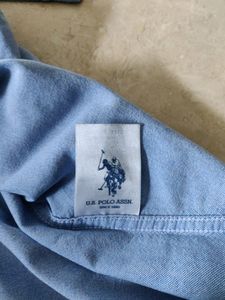 U.S. Polo Sky Blue Shirt For Men.