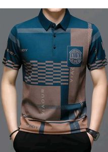 Colour Block Men Blue Tshirt