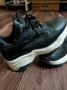 High Platform Leather Shoes