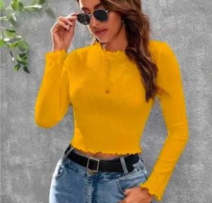 Yellow Long Sleeve Top