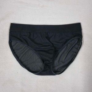 Mens Sheer Black Brief.