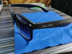 Sunglasses By Silver Kartz Black Rectangle
