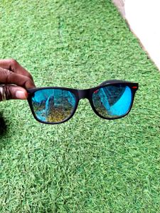 Blue Lens Wayfarer Sunglasses