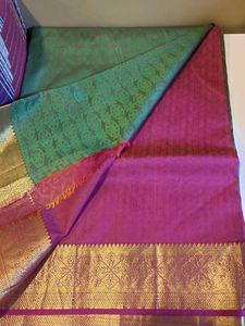 Green &amp; Gold Saree