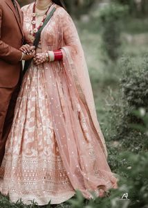 Beautiful Rust Colour Lengha